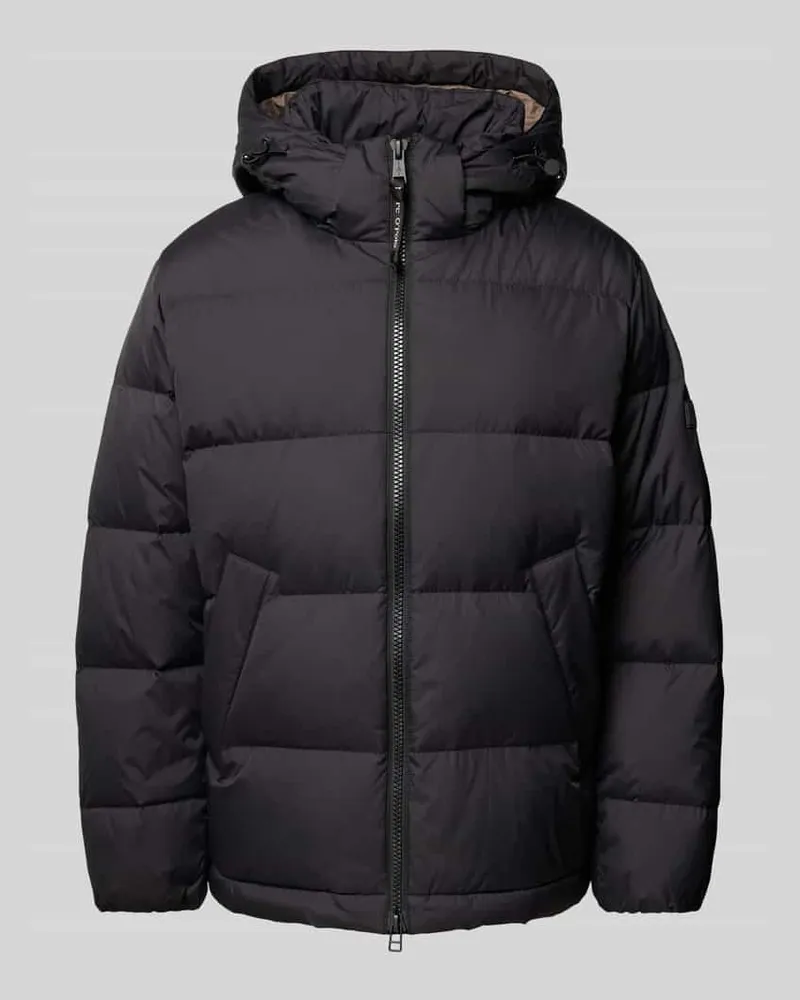 Marc O'Polo Regular Fit Daunenjacke mit abnehmbarer Kapuze Black