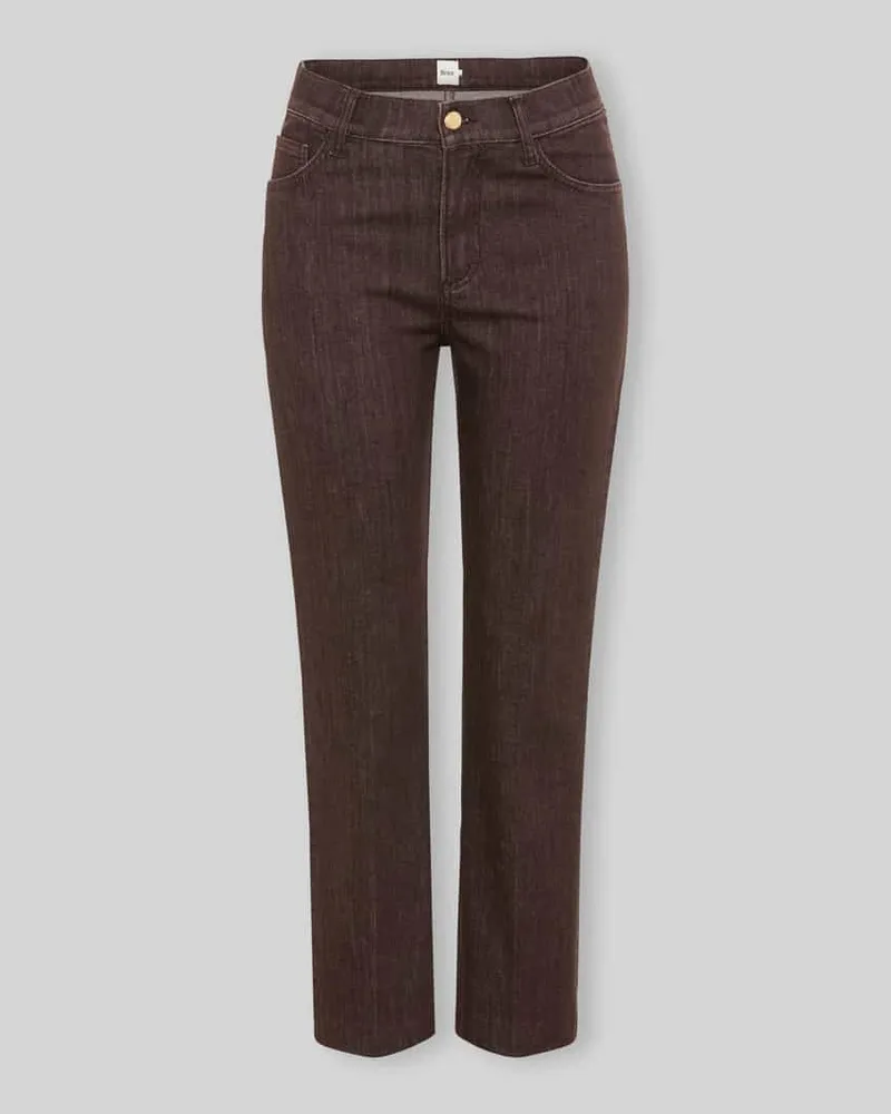 Brax Straight Fit Jeans aus reiner Baumwolle Modell 'STYLE.MAY S Dunkelbraun