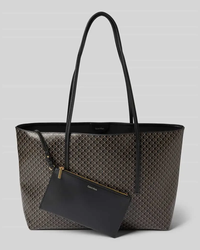 Calvin Klein Tote Bag mit Tragehenkel Black