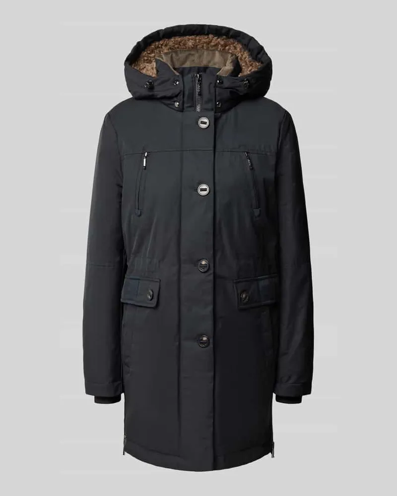 Gil Bret Regular Fit Parka aus Baumwoll-Mix Marine