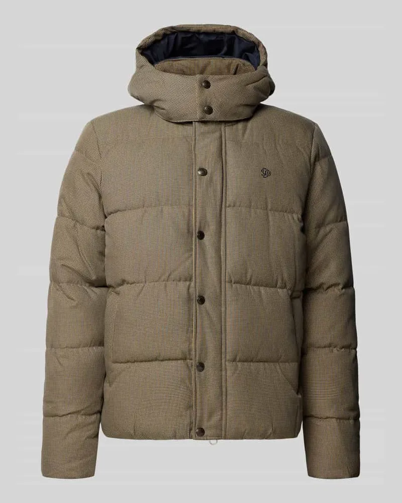 Superdry. Steppjacke mit verdecktem Reißverschluss und Label-Stitching Beige