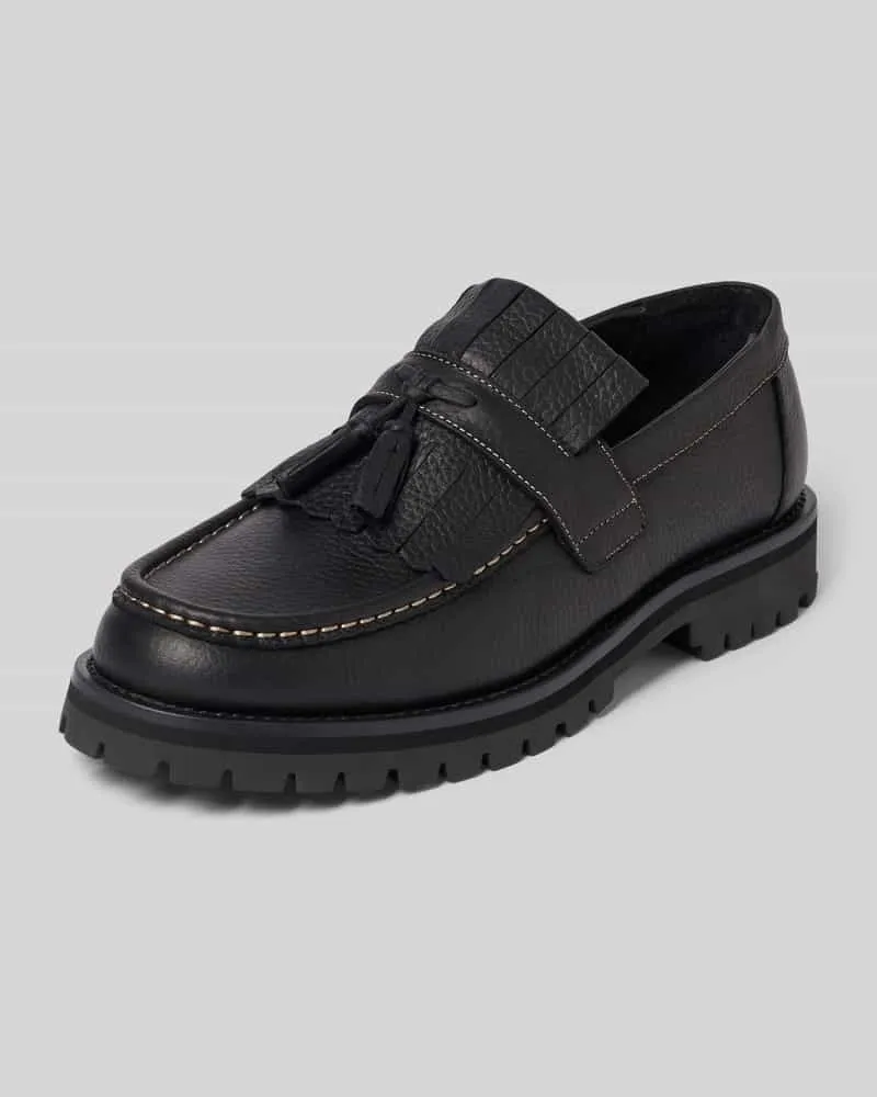 Selected Loafer aus echtem Leder Modell 'HOLGER Black