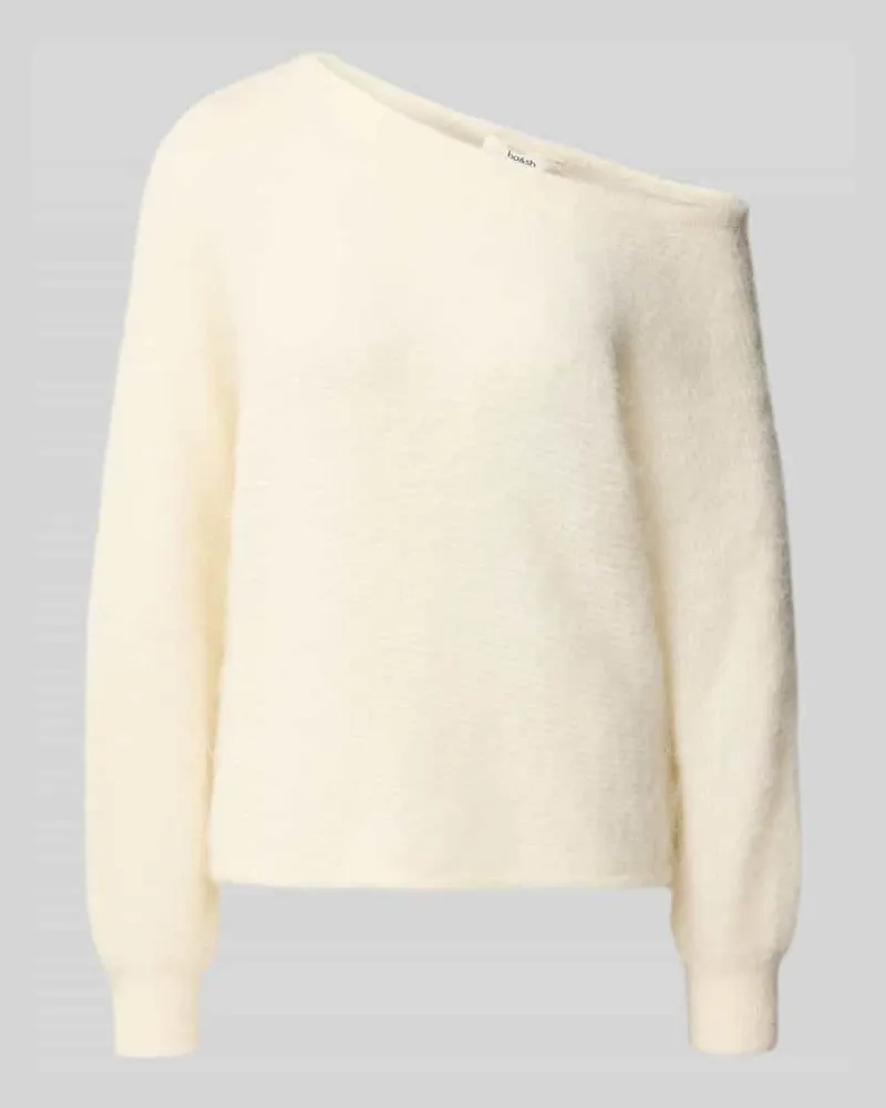 ba&sh Relaxed Fit Strickpullover aus elastischem Alpaka-Mix Offwhite