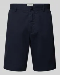 Gant Relaxed Fit Shorts mit Gürtelfalten Marine