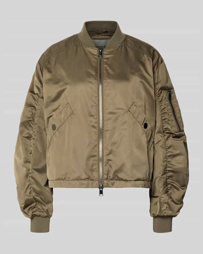 Beaumont Amsterdam Boxy Fit Jacke mit Zweiwege-Reißverschluss Modell 'JODY Oliv