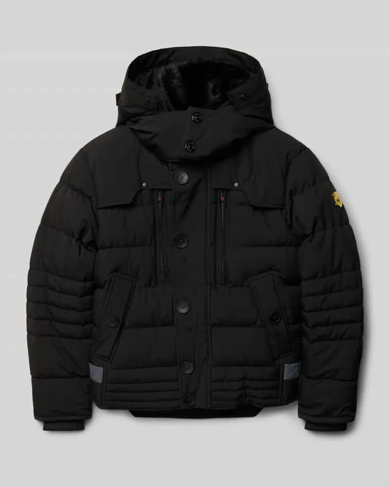 Wellensteyn Regular Fit Steppjacke mit Label-Detail Modell 'Starstream Black