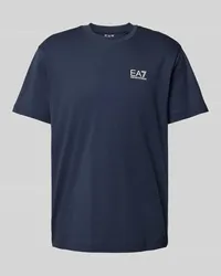 EA7 T-Shirt mit Label-Print Marine