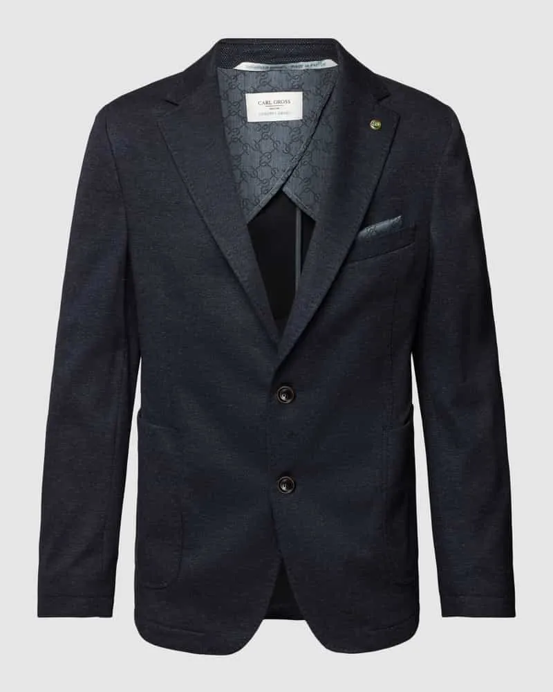 Carl Gross Sakko mit Label-Detail Modell 'Faris Marine
