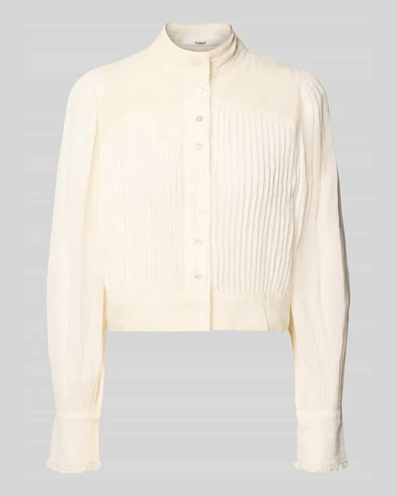 ba&sh Regular Fit Bluse mit Stehkragen Modell 'TAVIA Offwhite