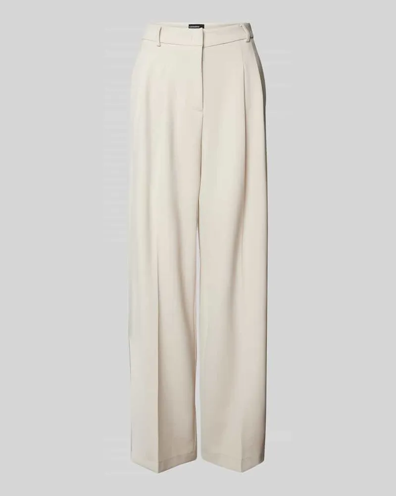 Cambio Wide Leg Stoffhose mit Gesäßtaschen Sand