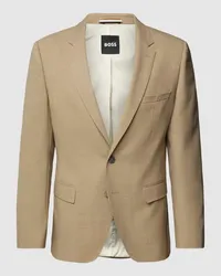 HUGO BOSS 2-Knopf-Sakko mit Reverskragen Modell 'Jasper Beige