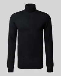 Roy Robson Strickpullover mit Rollkragen Black