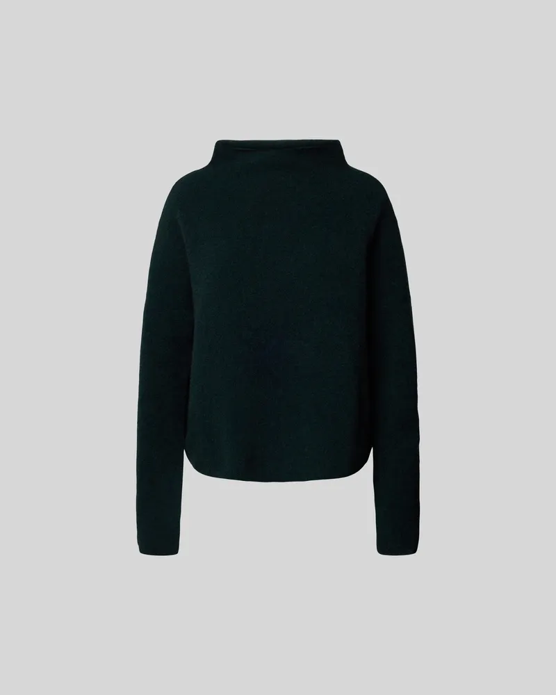 Filippa K Oversized Pullover mit Stehkragen Black