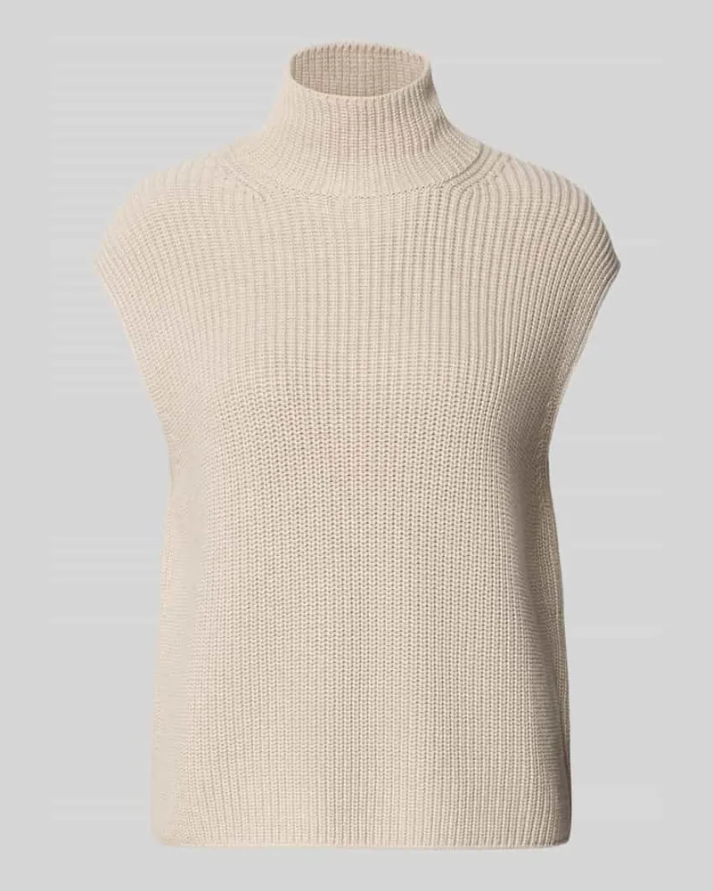 Marc O'Polo Strickpullunder mit Mock Neck Stein