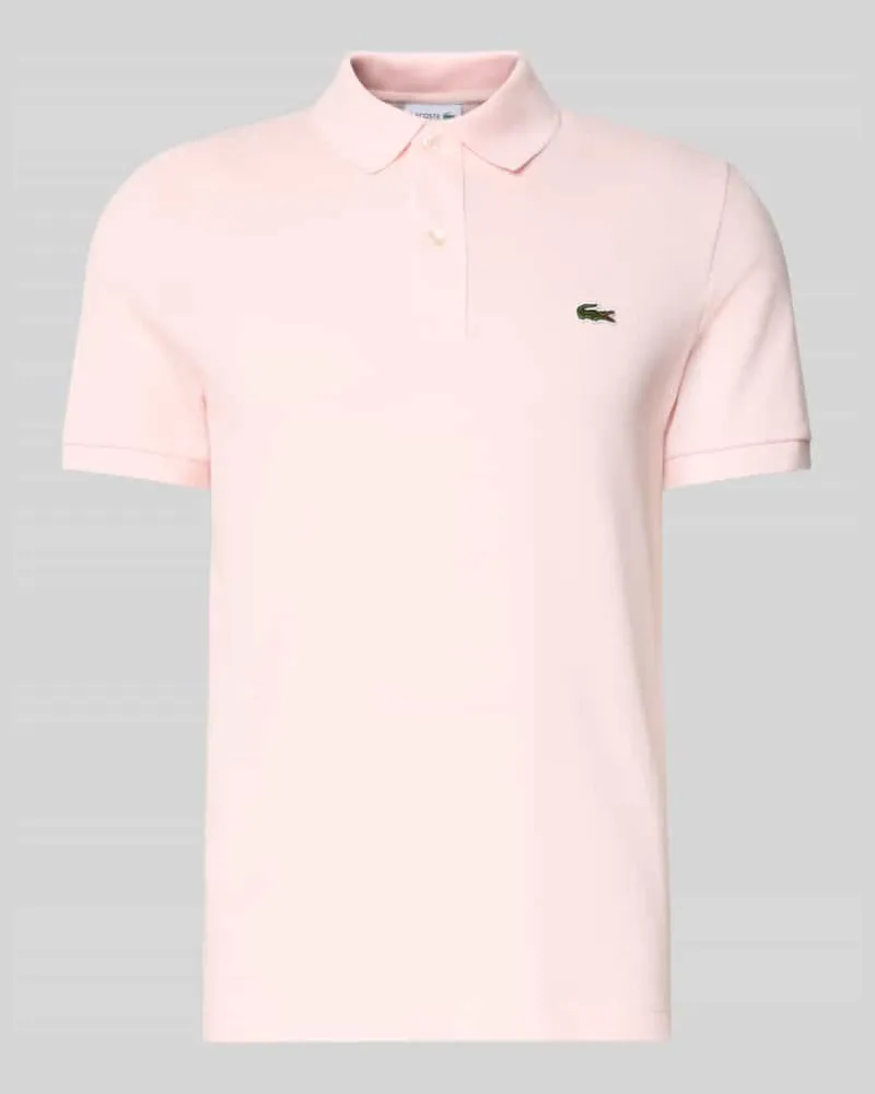 Lacoste Slim Fit Poloshirt aus reiner Baumwolle Hellrosa
