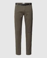 Lindbergh Classic Fit Chino mit Gesäßtaschen Oliv