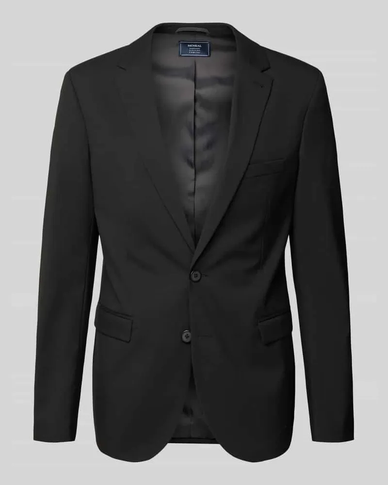 S.Oliver 2-Knopf-Sakko mit Reverskragen Modell 'Pure Black