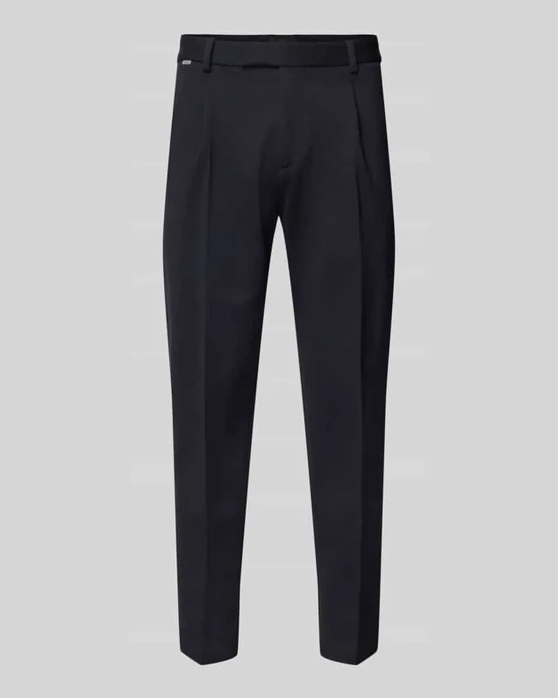 cinque Tapered Fit Anzughose mit Bügelfalten Modell 'SALTO Marine