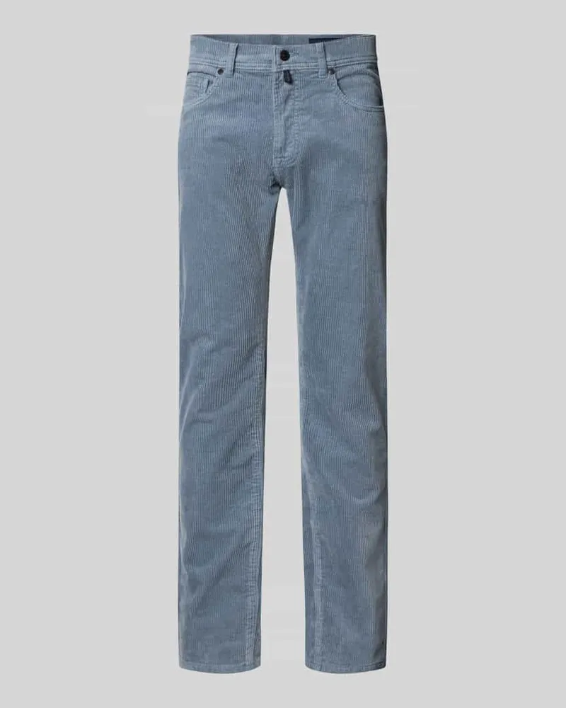 Pierre Cardin Slim Fit Cordhose Modell 'Laval Hellblau