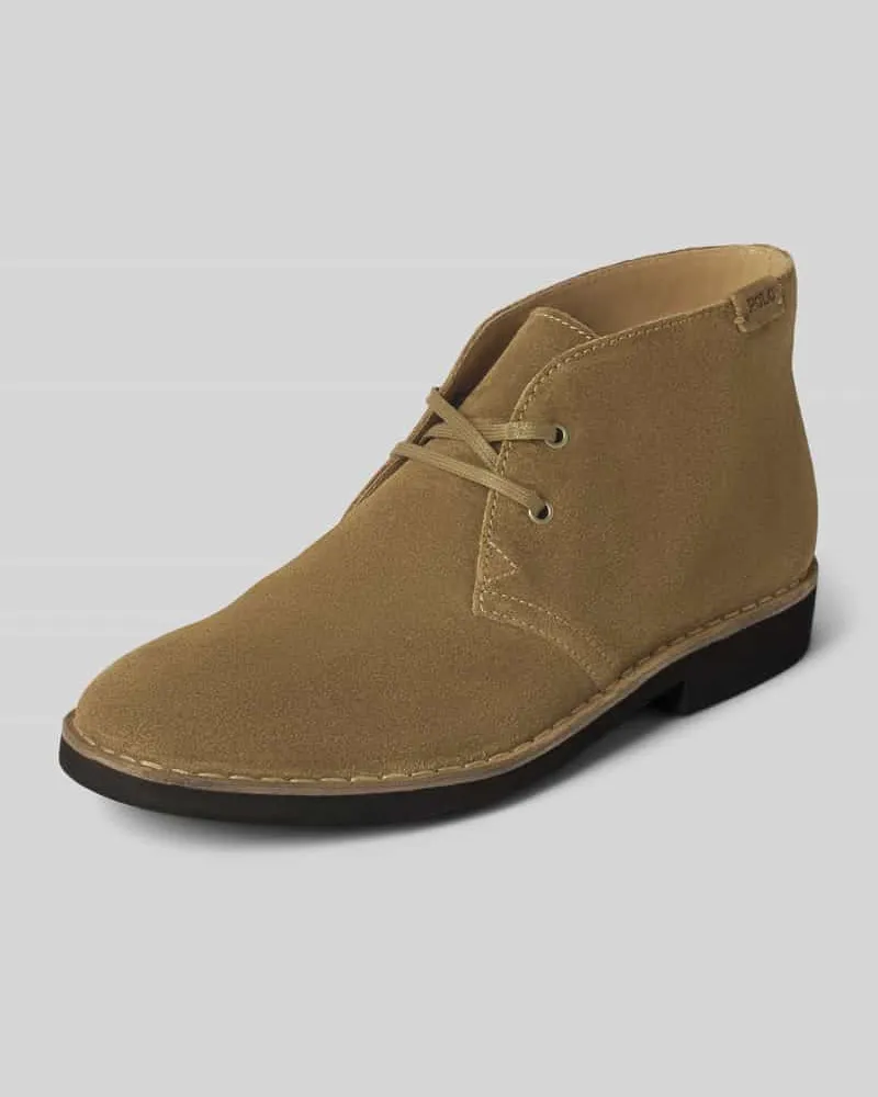 Ralph Lauren Schnürboots aus echtem Leder Modell 'TALAN Cognac
