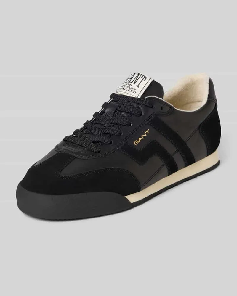 Gant Sneaker aus echtem Leder mit Logo-Prägung Modell 'Beylana Black