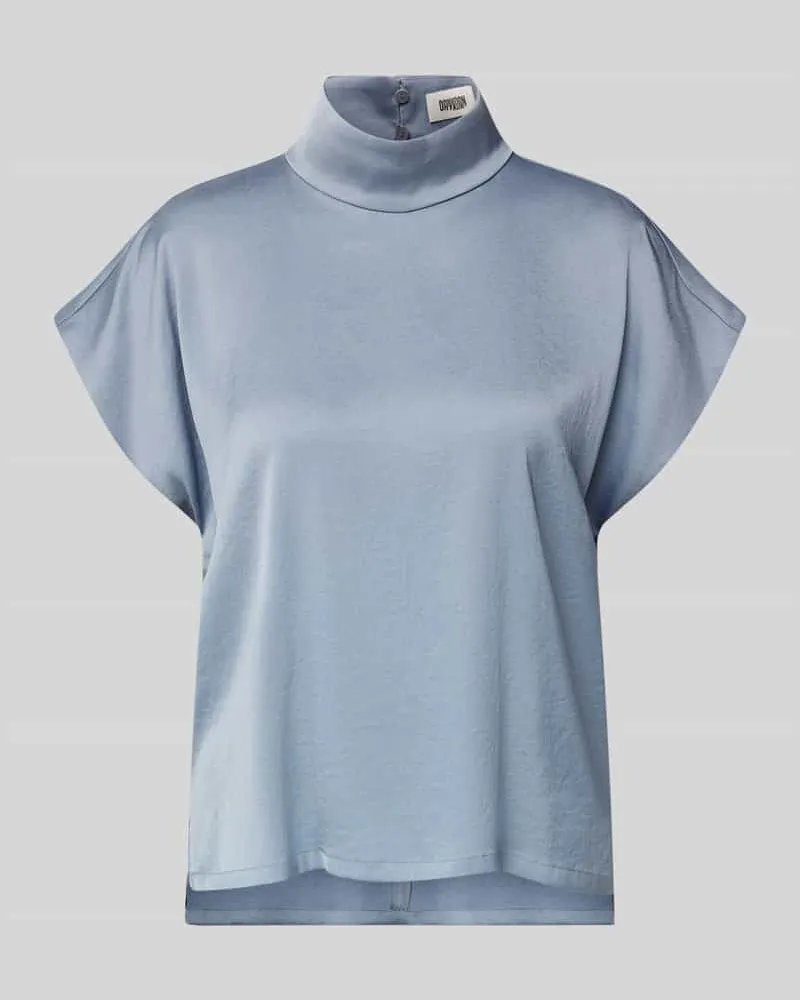 Drykorn Blusenshirt mit Stehkragen Modell 'ALARIA Bleu