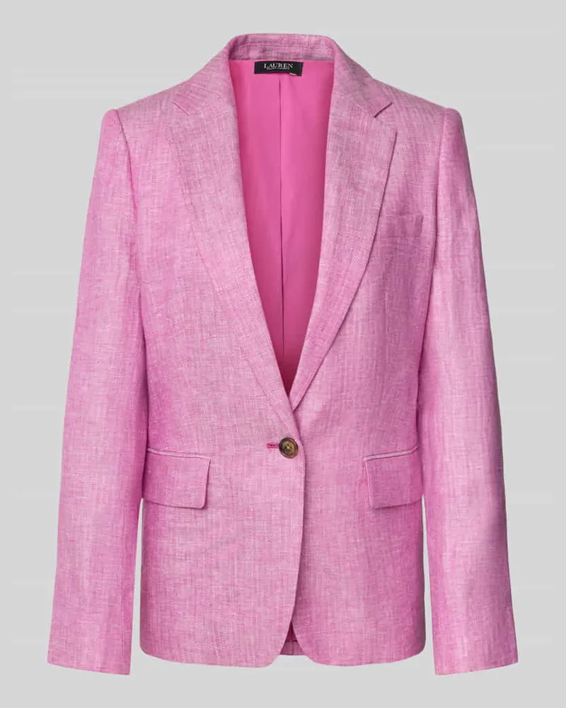Ralph Lauren Leinenblazer mit Reverskragen Modell 'BONARO Rosa