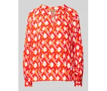 Bluse aus Viskose mit Allover-Muster