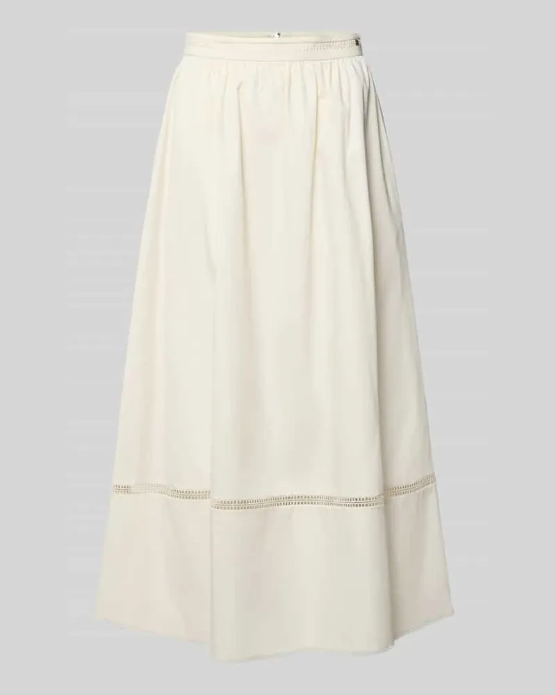 Marc Cain Midirock mit Häkelspitze Sand