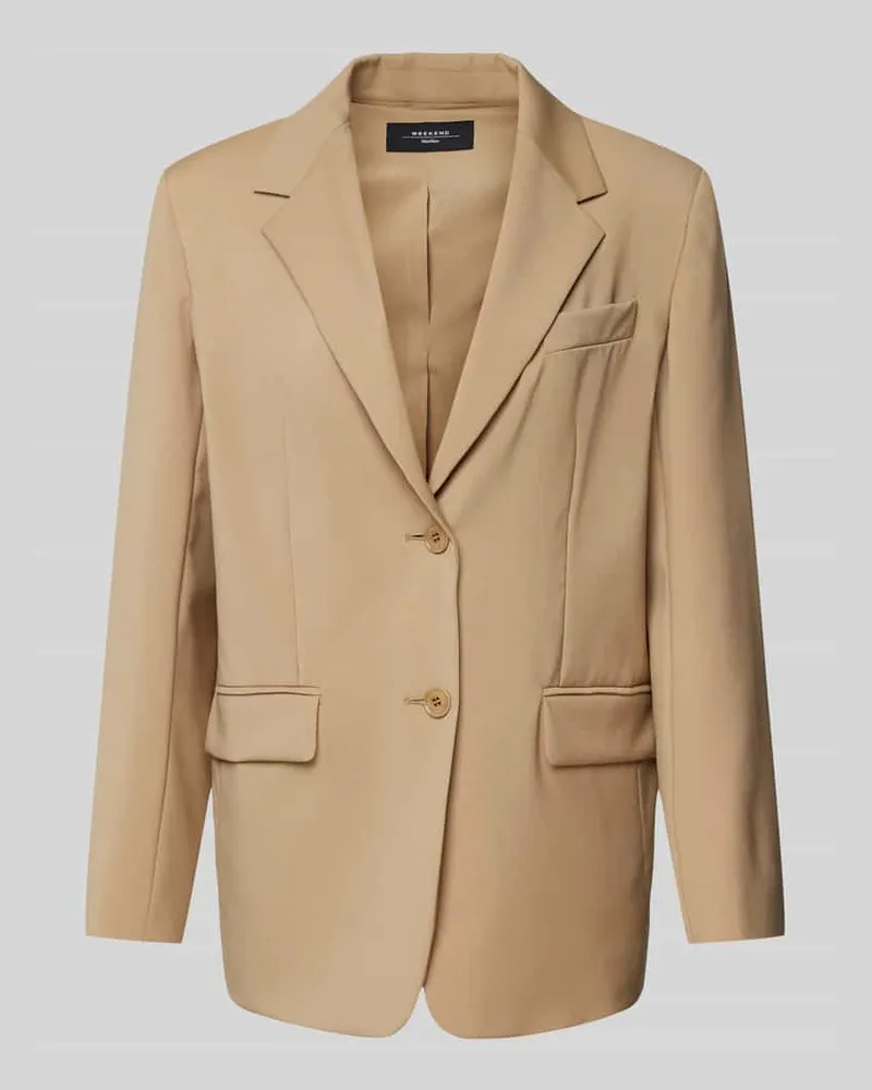 Max Mara Blazer mit Reverskragen Modell 'MATERIA Camel