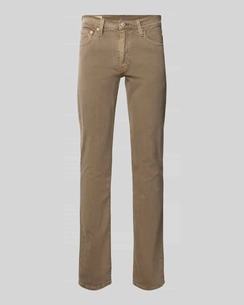 Levi's Slim Fit Jeans aus Baumwoll-Mix Modell '511® SLIM Beige