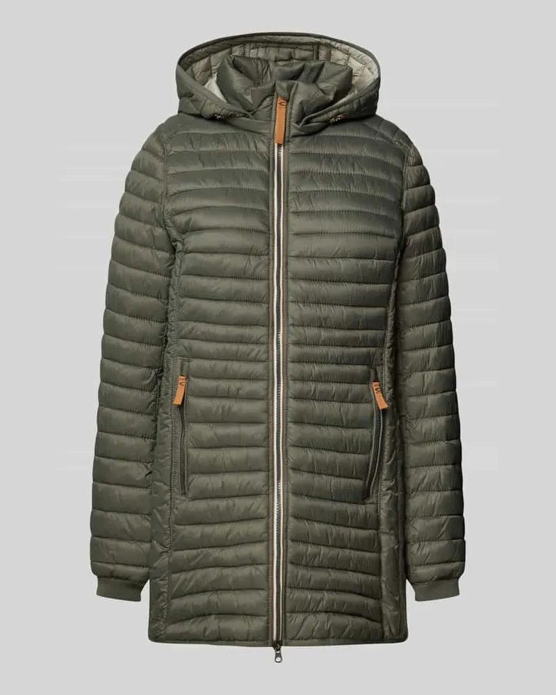 Camel Active Steppjacke mit Reißverschlusstaschen Khaki