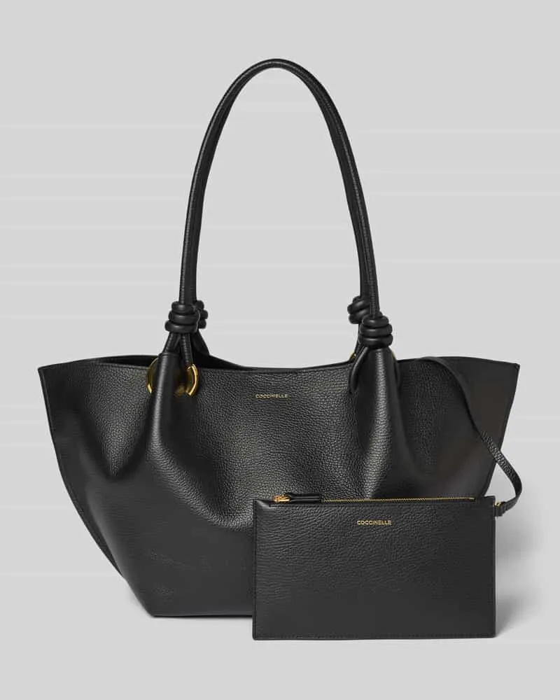 Coccinelle Shopper mit Label-Detail Modell 'FINN Black