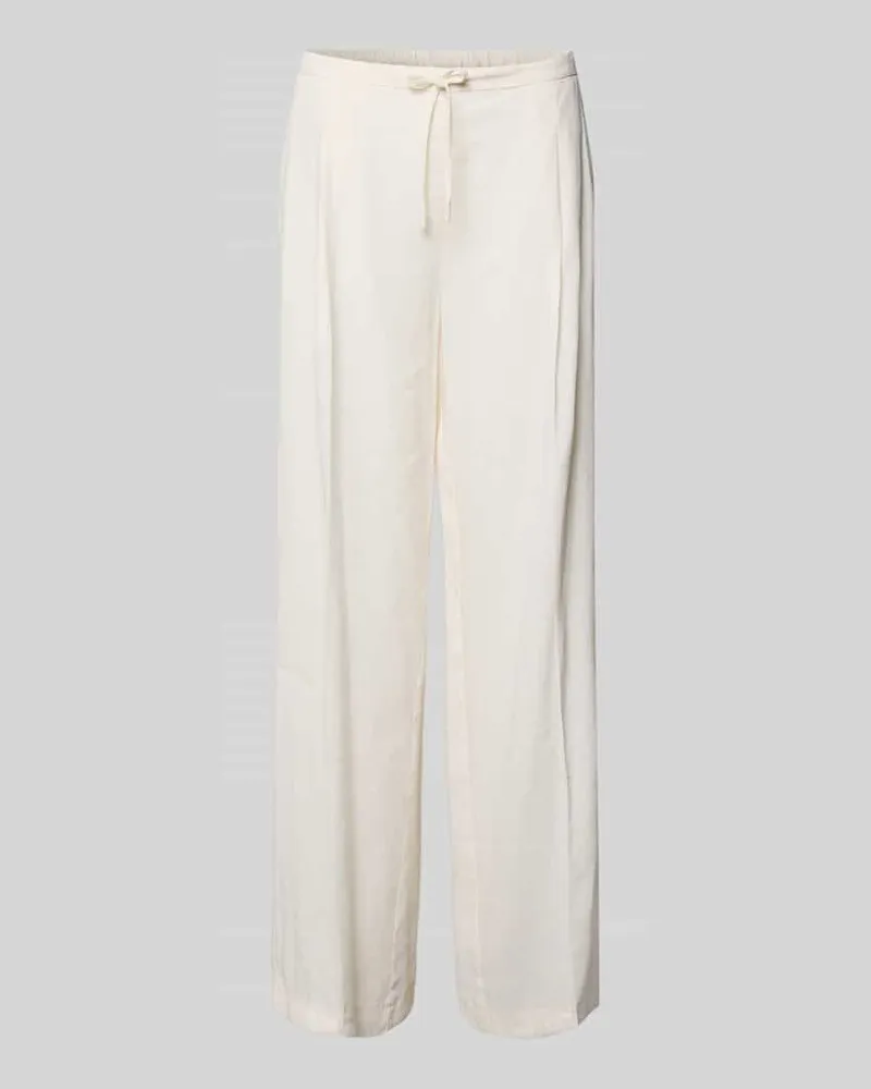 MARELLA Wide Leg Hose aus Viskose-Mix Modell 'MALLORO Weiss