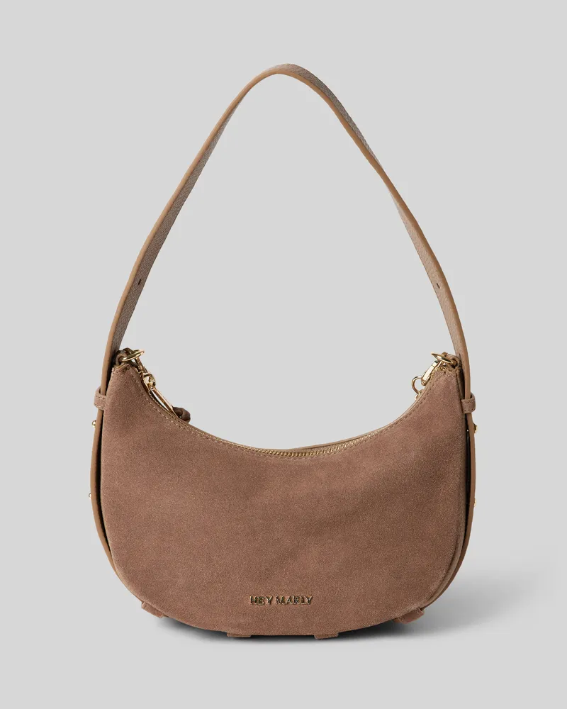 Hey Marly Handtasche mit Label-Applikation Modell 'Lifetime Sister Taupe