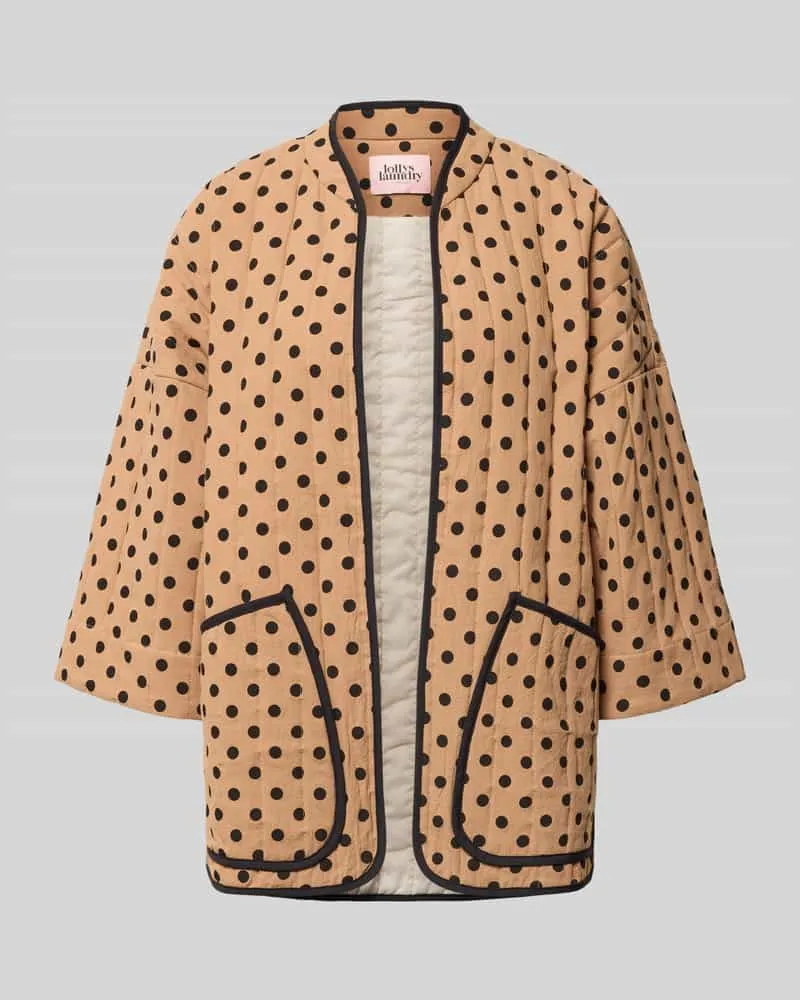 Lollys Laundry Jacke im Allover-Look Modell 'Lulu Camel