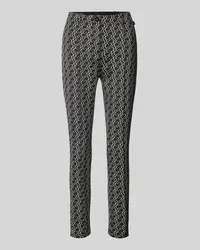 Marc Cain Slim Fit Hose in verkürzter Passform Black