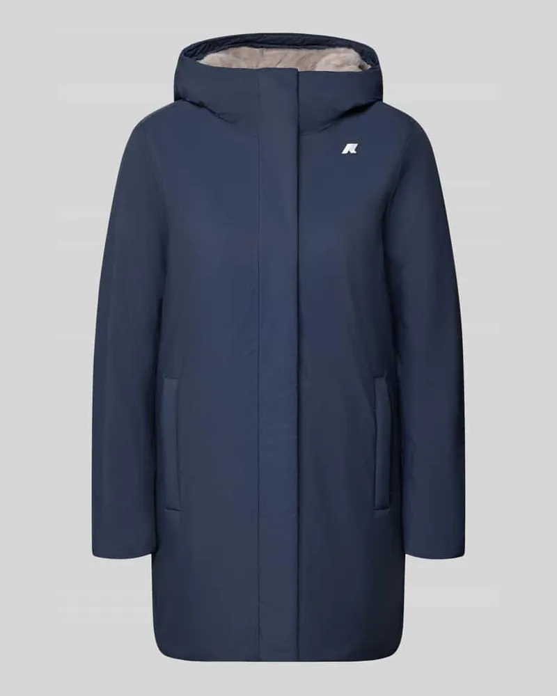 K-Way Regular Fit Mantel mit Logo-Applikation Modell 'SOPHIE Marine