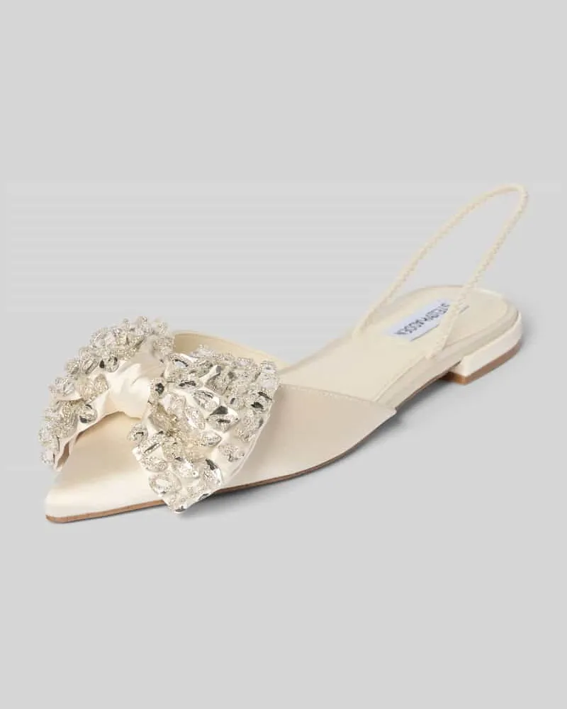 Steve Madden Slipper mit Ziersteinbesatz Modell 'Sloane Weiss