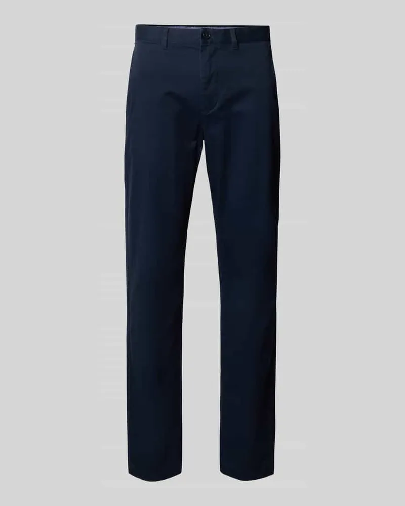 Tommy Hilfiger Relaxed Fit Hose aus Baumwoll-Mix Marine