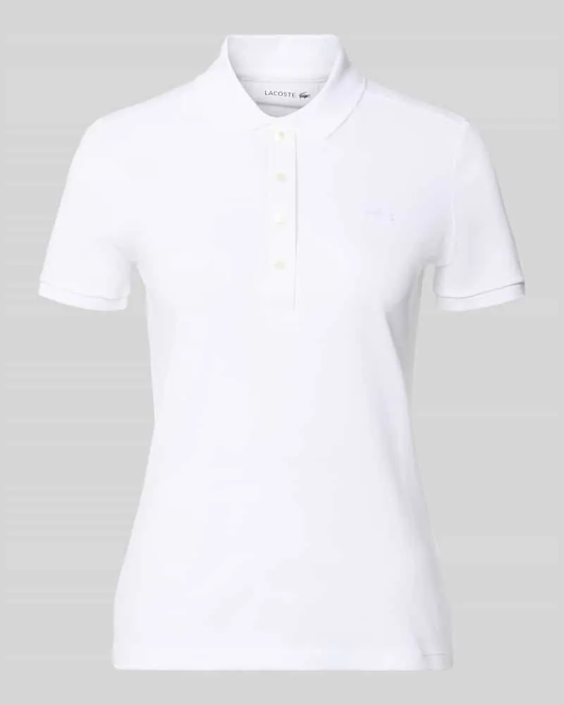 Lacoste Regular Fit Poloshirt aus Baumwoll-Mix Weiss
