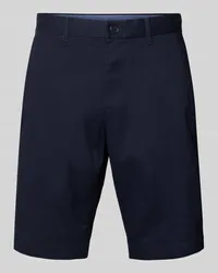 Tommy Hilfiger Straight Leg Chinoshorts mit Gesäßtaschen Modell 'HARLEM Marine