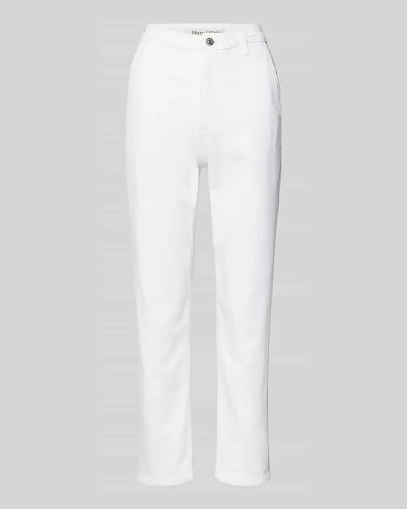Marc O'Polo Tapered Fit Jeans aus Baumwoll-Mix Modell 'IVA Weiss