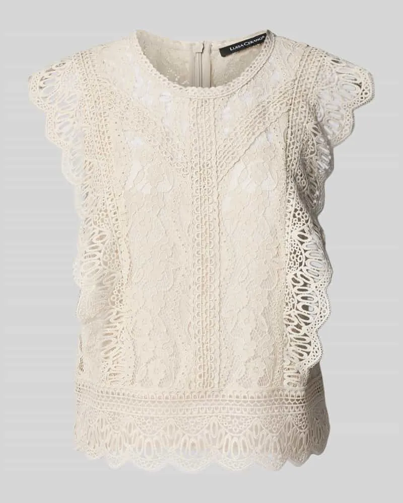 Luisa Cerano Blazer mit Reverskragen Sand