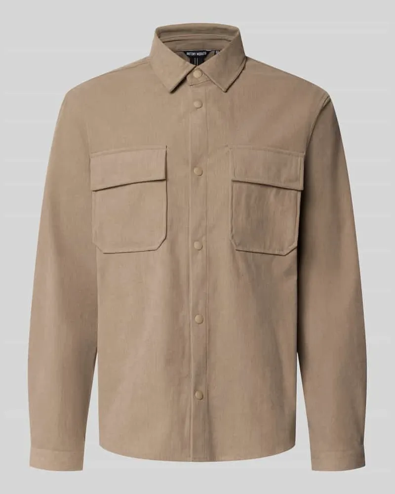 Antony Morato Regular Fit Hemdjacke aus Feincord Modell 'DAKAR Sand