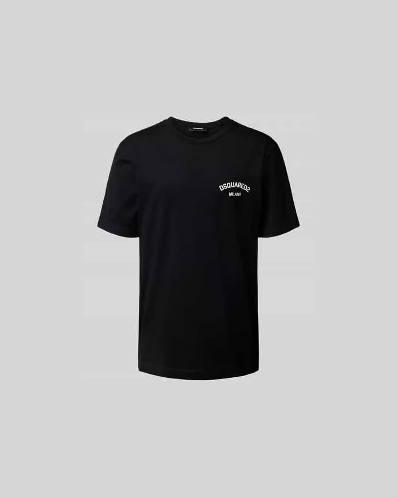 Dsquared2 T-Shirt mit Label-Print Weiss