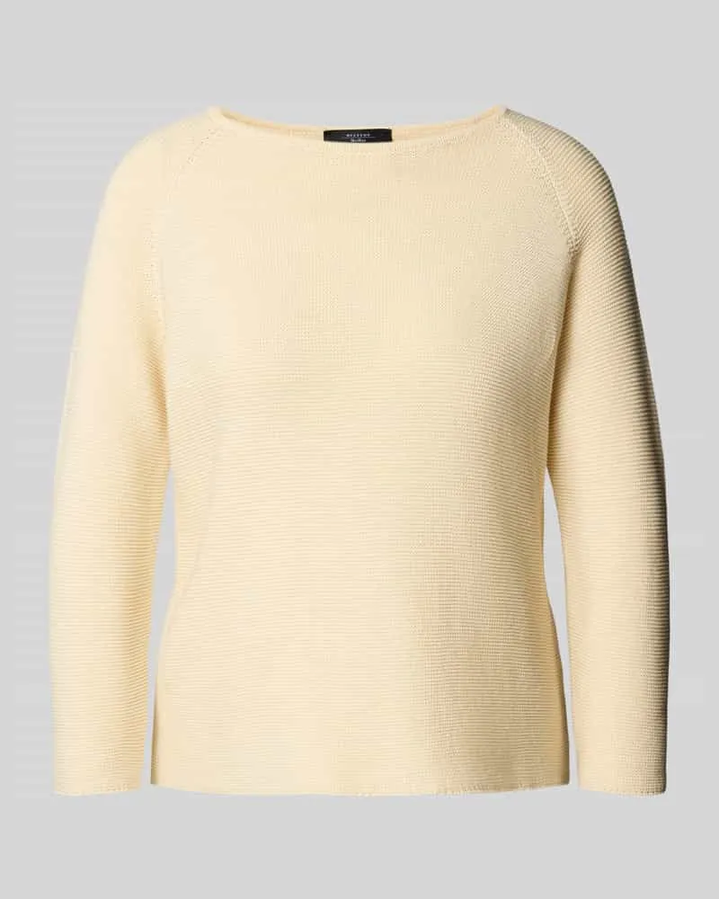 Max Mara Strickpullover mit Rundhalsausschnitt Modell 'ADDOTTO Ecru