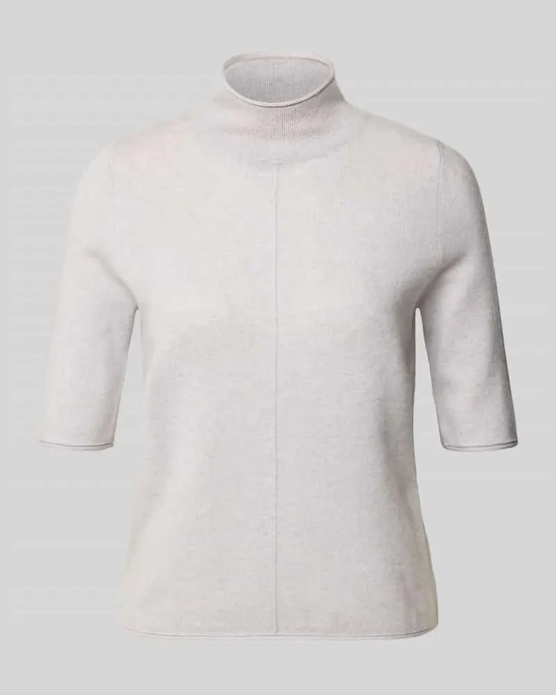 Christian Berg Strickpullover aus Kaschmir mit 1/2-Arm Mittelgrau