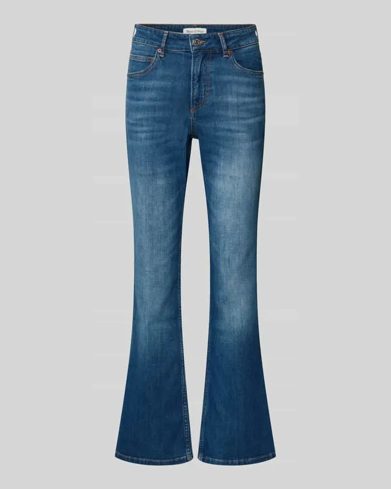 Marc O'Polo Flared Jeans aus Baumwoll-Mix Jeansblau