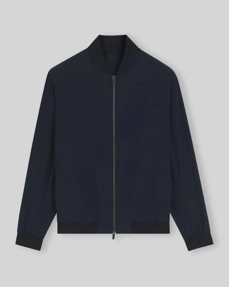 HUGO BOSS Slim Fit Blouson mit Zweiwege-Reißverschluss Modell 'P-HANRY-BMB-WG-263F Marine